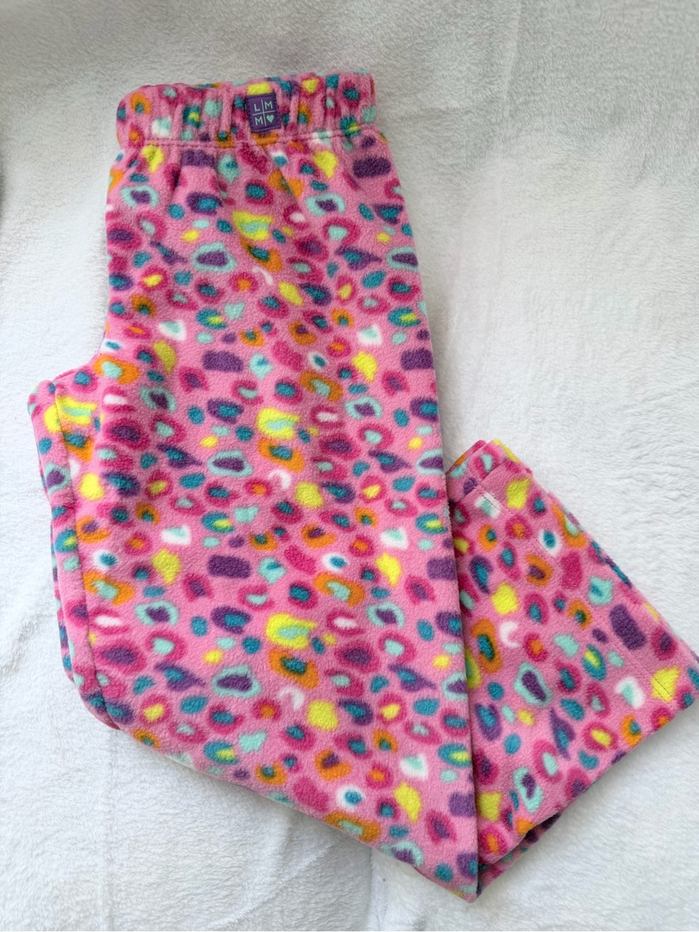Pink Leopard Fleece Pajama Pants by L.M.W. - Girls' Cozy Sleep Bottoms